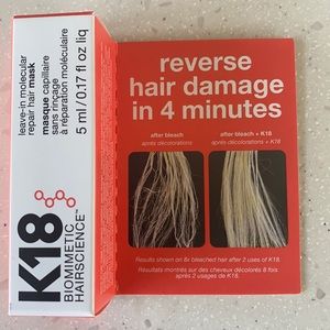 K18 5ml 0.17 oz leave in molecular repair hair mask